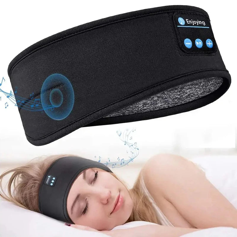 Bluetooth Wireless Headphones 5.0 Sleep Mask Headset Sports Sleeping Headband Elastic Headset for Xiaomi Ios Android Full Phone