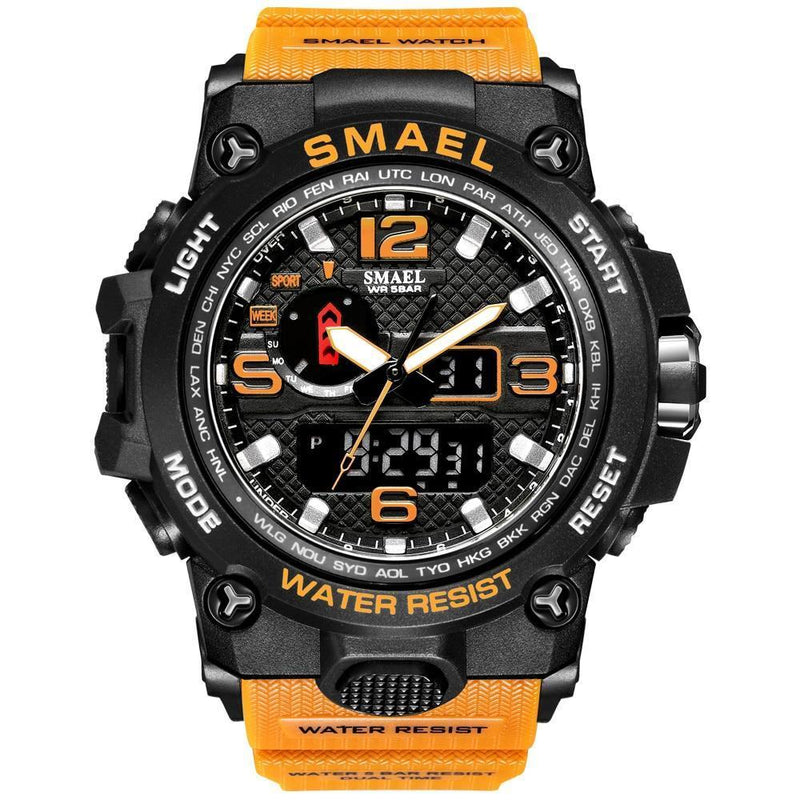 Relógio Smael Shock - Militar Watch relógio 032 AmploTech Laranja 